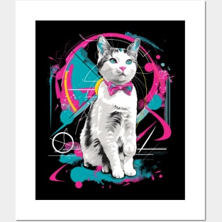 Sleek Cat Accessories Modern Posters and Art